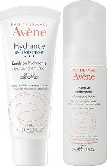 Set - Avene Hydrance (emuls/40ml + cleans/foam/50ml) — Bild N2