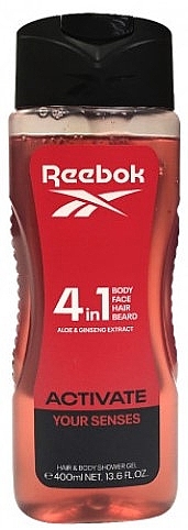 4-in-1 Duschgel für Männer - Reebok Activate Your Senses Man Hair & Body Shower Gel — Bild N1