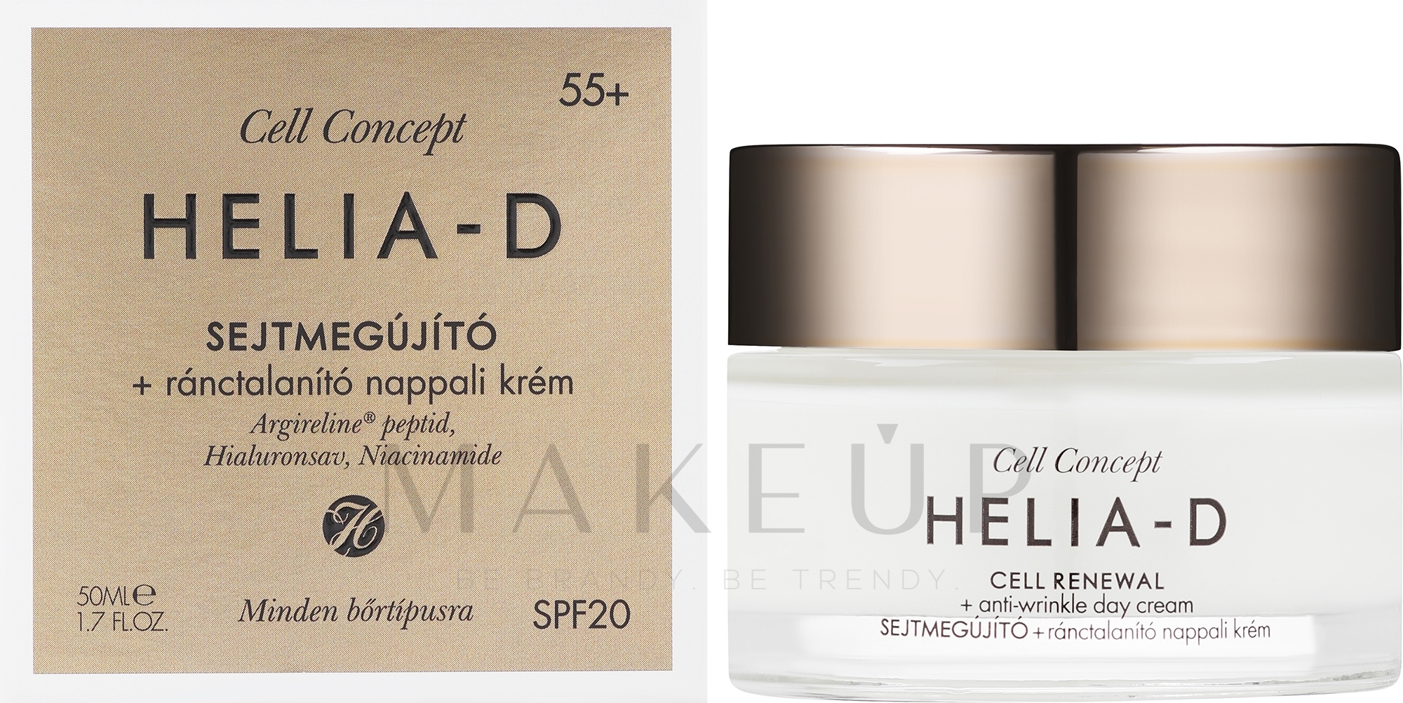 Anti-Falten Tagescreme für das Gesicht 55+ - Helia-D Cell Concept Cream — Bild 50 ml