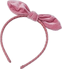 Düfte, Parfümerie und Kosmetik Velours-Haarreif mit Schleife rosa - Lolita Accessories