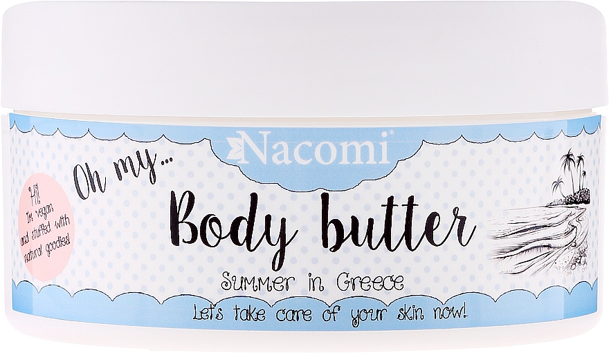 Körperbutter mit Traubenkernöl und Sheabutter - Nacomi Body Butter Summer in Creece — Bild N1