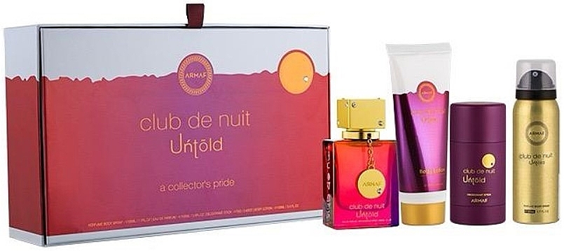 Armaf Club de Nuit Untold - Set (Eau de Parfum 105 ml + Deostick 75 g + Körperlotion 100 ml + Körperspray 50 ml) — Bild N1