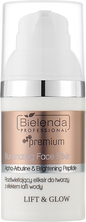 Aufhellendes Gesichtselixier mit der Wasserspiegelung Effekt - Bielenda Professional Lift & Glow Illuminating Face Elixir with Water Surface Effect — Bild N1