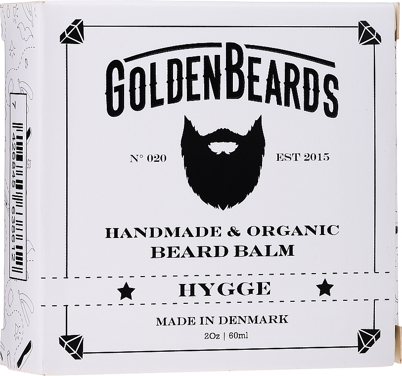 Bartpflegeset - Golden Beards Starter Beard Kit Hygge (Bartbalsam 60ml + Bartöl 30ml + Bartshampoo 100ml + Bartconditioner 100ml + Bartbürste) — Bild N6
