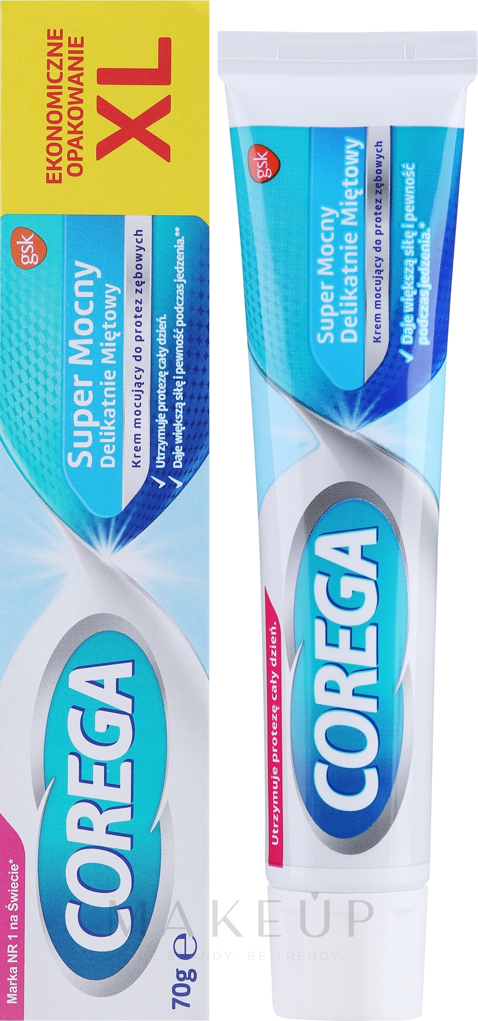 Zahnprothesen-Fixiercreme mit erfrischendem Geschmack - Corega — Bild 70 ml