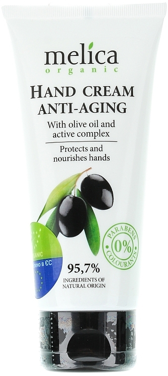 Anti-Aging Handcreme mit Olivenöl und Wirkstoffkomplex - Melica Organic With Hand Cream Anti-Aging — Bild N1
