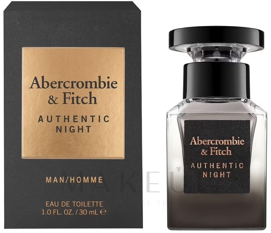 Abercrombie & Fitch Authentic Night Man - Eau de Toilette — Bild 30 ml