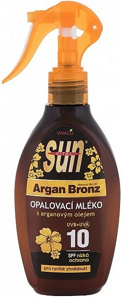 Sonnencreme - Vivaco Sun Argan Bronz Suntan Lotion SPF 10 — Bild N1
