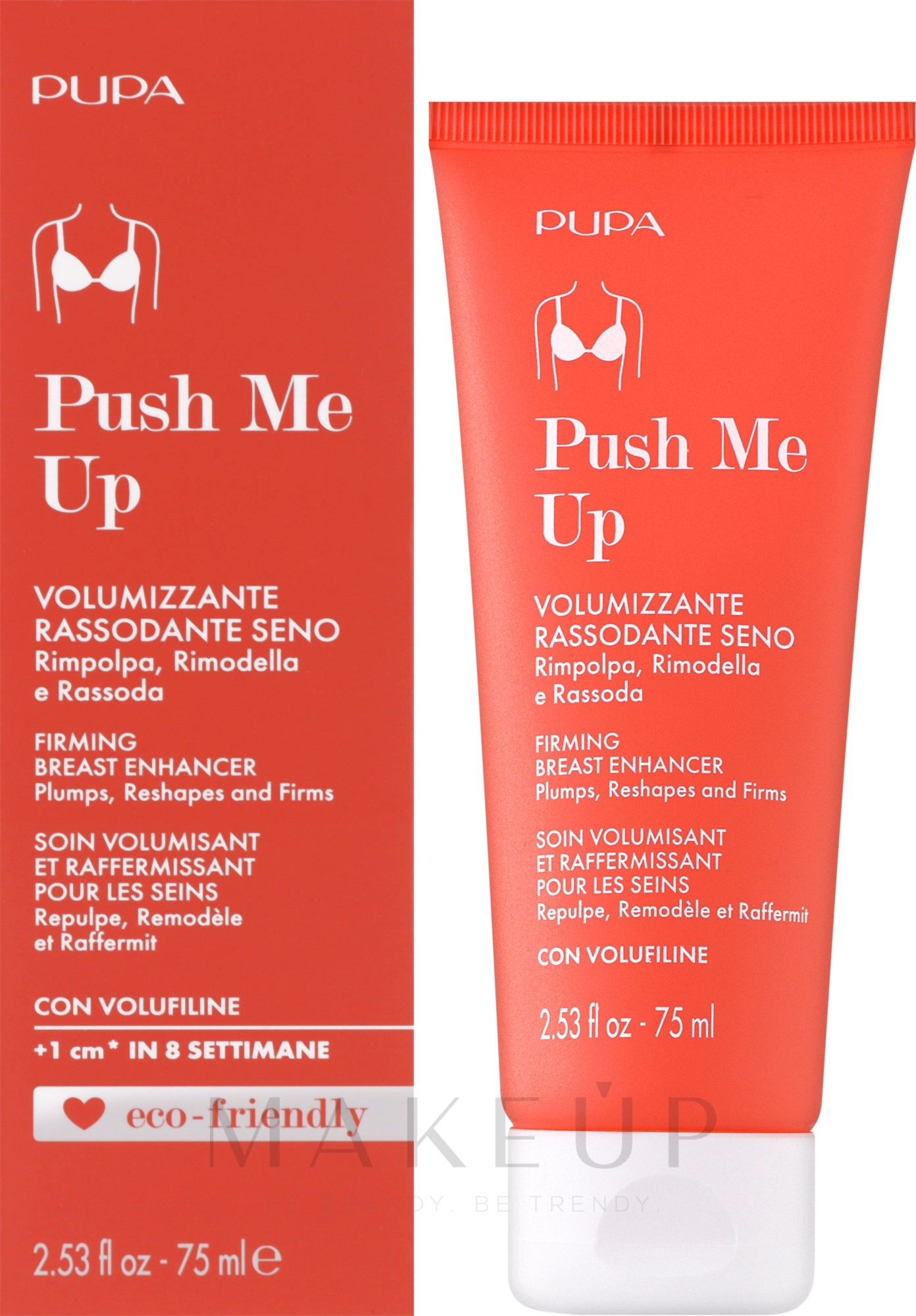 Straffende Brustcreme - Pupa Push Me Up Firming Breast Enhancer — Bild 75 ml