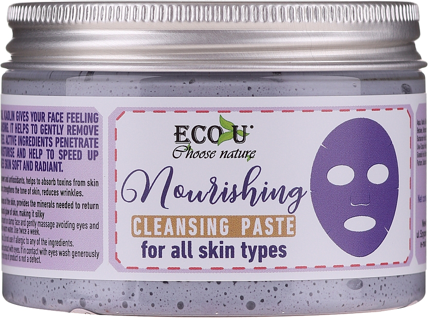 Pflegende Gesichtsreinigungspaste für alle Hauttypen - ECO U Nourishing Cleansing Paste For All Skin Types — Bild N2