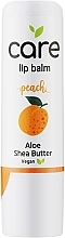 Lippenbalsam mit Pfirsichgeschmack - Quiz Cosmetics Lip Balm Care Peach Aloe & Shea Butter — Bild N1