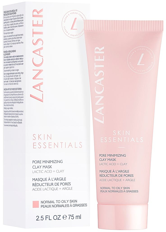 Mattierende und porenverkleinernde Gesichtsmaske - Lancaster Skin Essentials Pore Refining Clay Mask — Bild N1