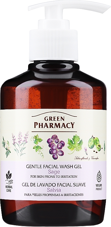 Sanftes Gesichtsreinigungsgel für empfindliche Haut - Green Pharmacy