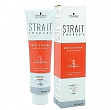 Düfte, Parfümerie und Kosmetik Glättende Creme - Schwarzkopf Professional Strait Therapy Straight Cream 1