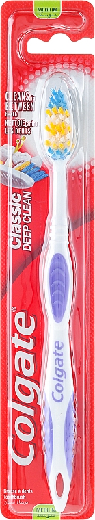 Zahnbürste mittel Classic Deep Clean lila-weiß - Colgate Classic Deep Clean — Bild N1