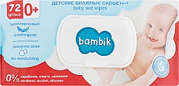 Düfte, Parfümerie und Kosmetik Feuchttücher für Babys mit Lindenextrakt 72 St. - Bambik Baby Wet Wipes