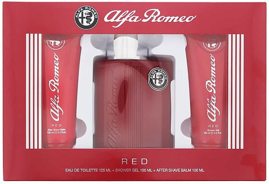 Alfa Romeo Red - Set (Eau de Toilette/125 ml + Duschgel/100 ml + After Shave Balsam/100 ml) — Bild N1