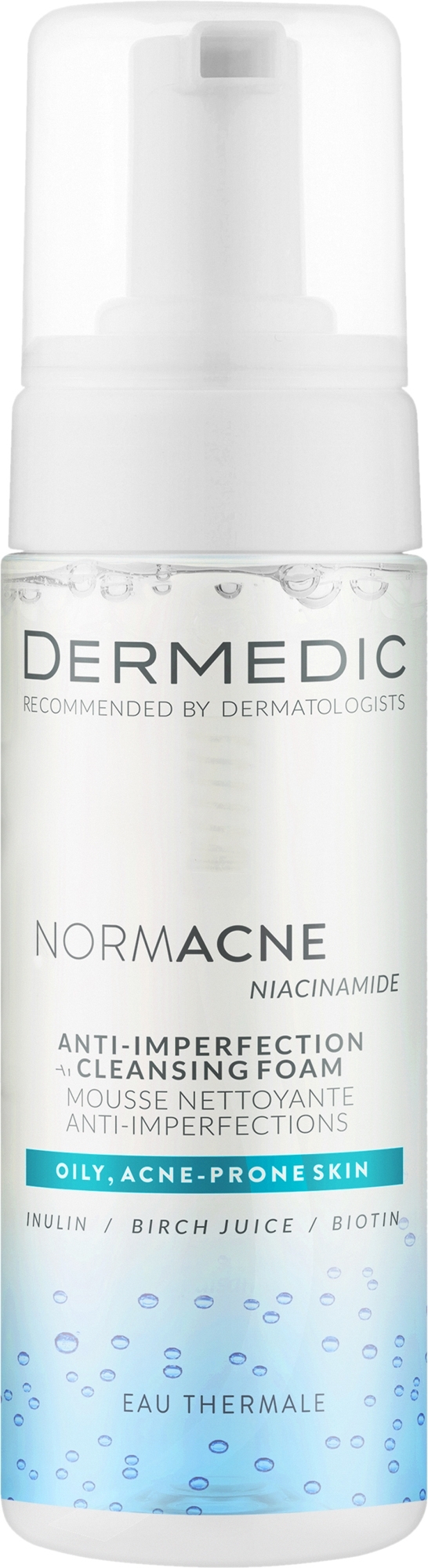 Dermedic Normacne Anti-Imperfection Cleansing Foam - Reinigender Gesichtsschaum — Bild 170 ml