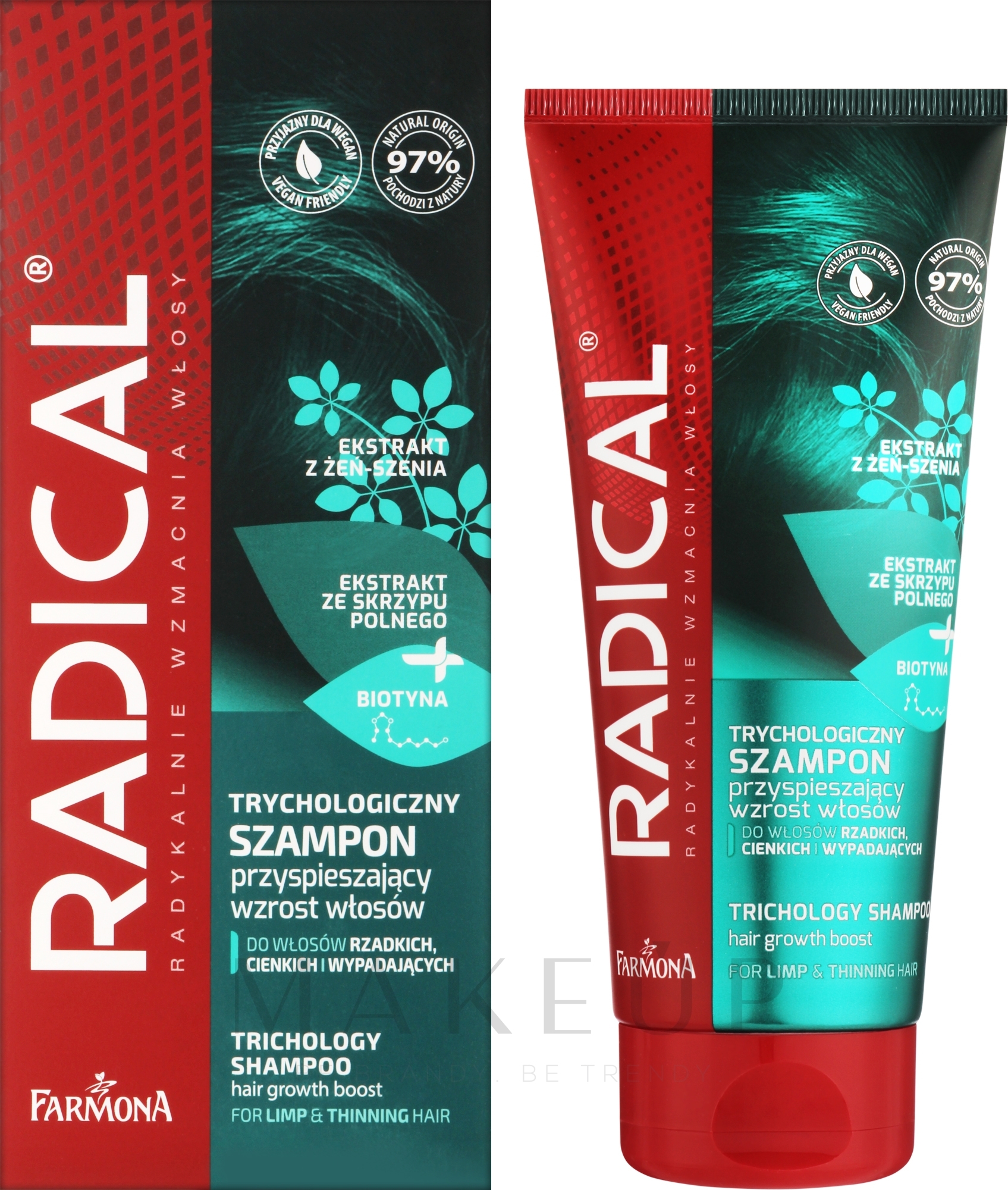 Trichologisches Shampoo für Haarwachstum - Farmona Radical Trichology Shampoo — Bild 200 ml