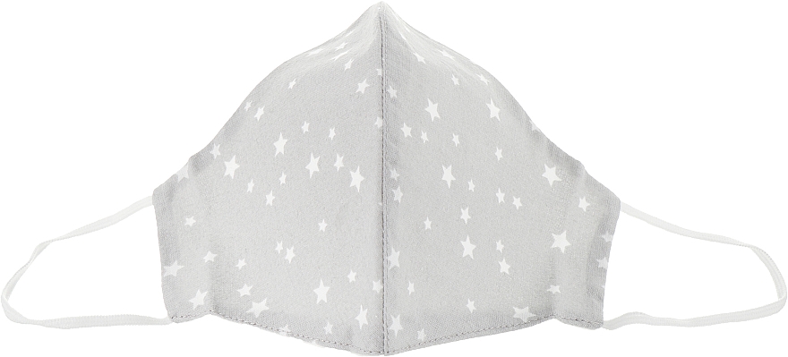 Schutzmaske grau mit kleinen Sternen Größe M - Gioia — Bild N1