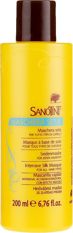 Seidenmaske für jeden Haartyp mit Goldhirse - Sanotint Silk Masque Hair Conditioner — Bild N2