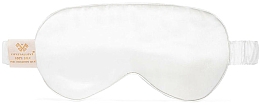 Seidige Schlafmaske Elfenbein - Crystallove — Bild N2