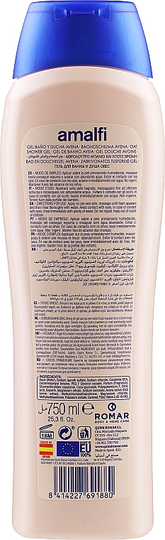 Duschgel - Amalfi Bath&Shower Gel Avena Natural — Bild N2