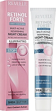 Pflegende Nachtcreme für Gesicht, Hals und Dekolleté mit Sheabutter - Revuele Retinol Forte Multi-Active Nourishing Night Cream — Bild N2