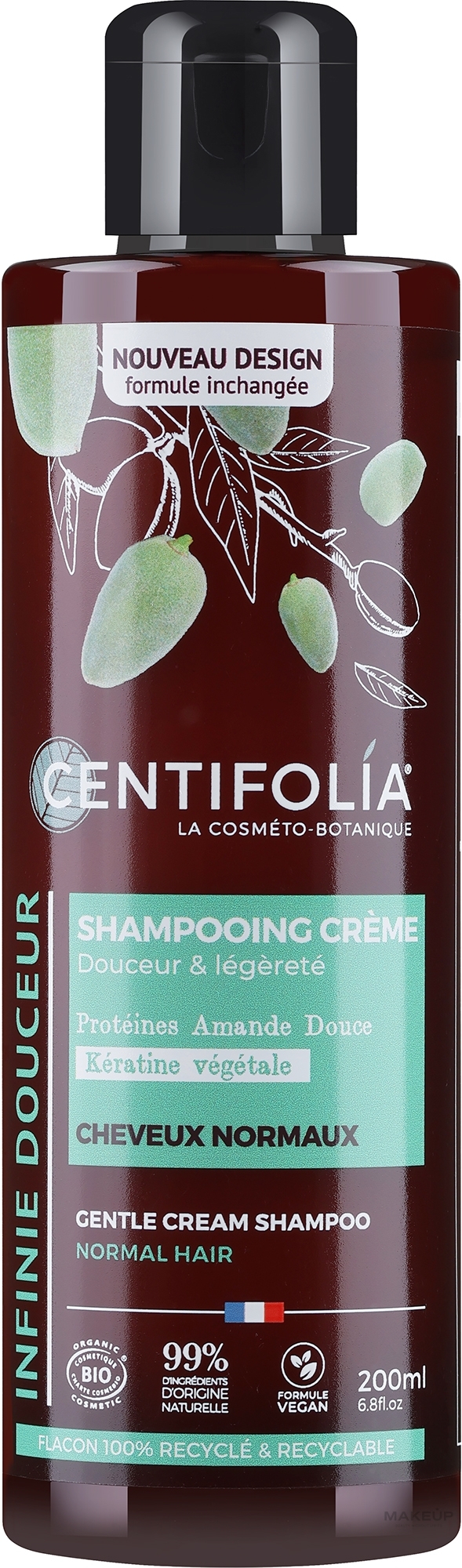 Creme-Shampoo für normales Haar Mandel und Kamelie - Centifolia Cream Shampoo Normal Hair — Bild 200 ml