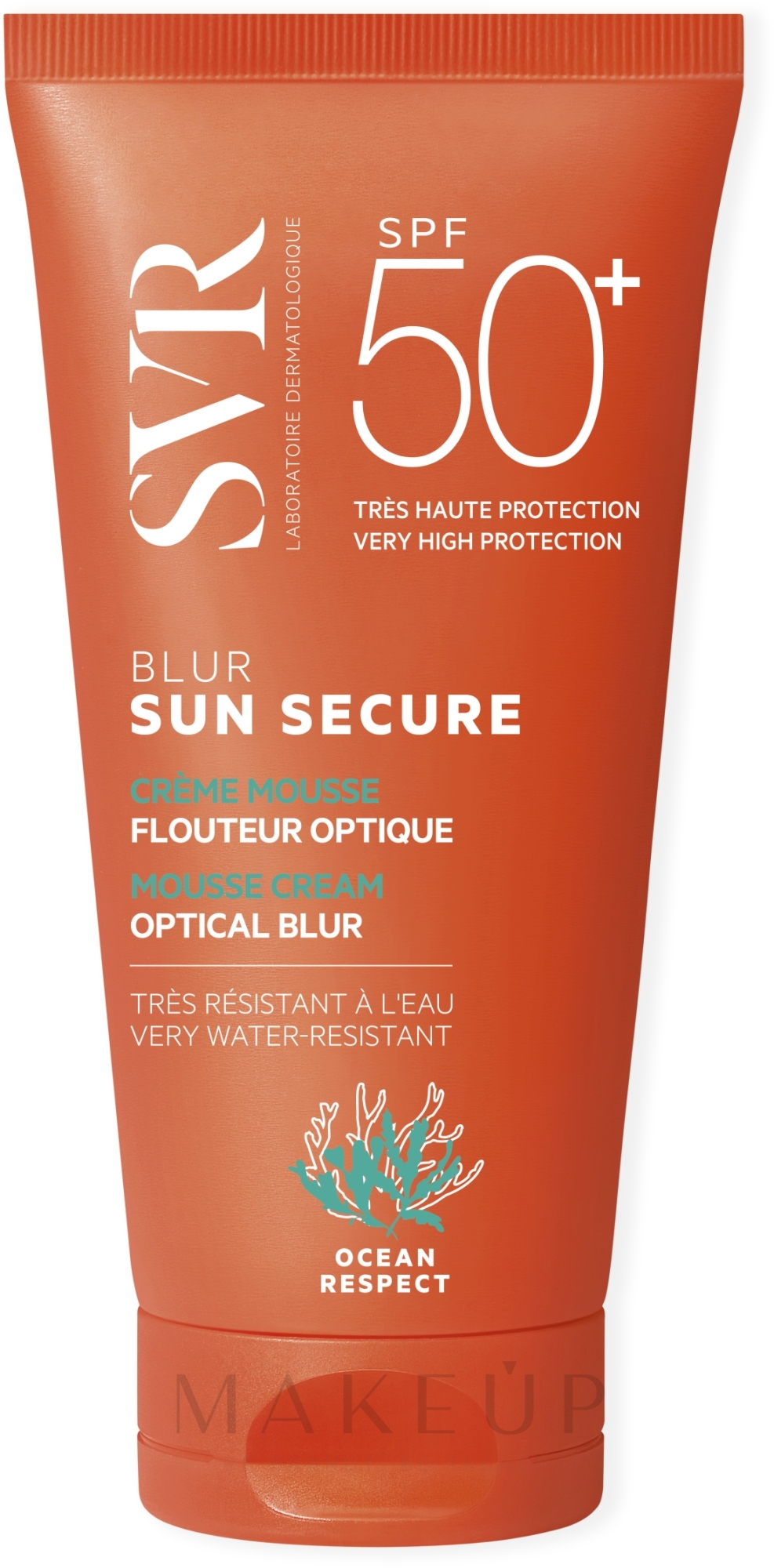 Sonnenschützende Gesichtscreme-Mousse SPF 50 - SVR Sun Secure Blur Optical Blur Mousse Cream SPF 50 — Bild 50 ml