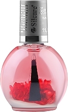 Düfte, Parfümerie und Kosmetik Nagel- und Nagelhautöl mit Blumen - Silcare Cuticle Oil Raspberry Light Pink