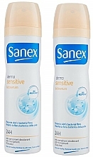 Düfte, Parfümerie und Kosmetik Körperpflegeset - Sanex Dermo Sensitive Deospray Duo Pack (Deospray 2x150ml)