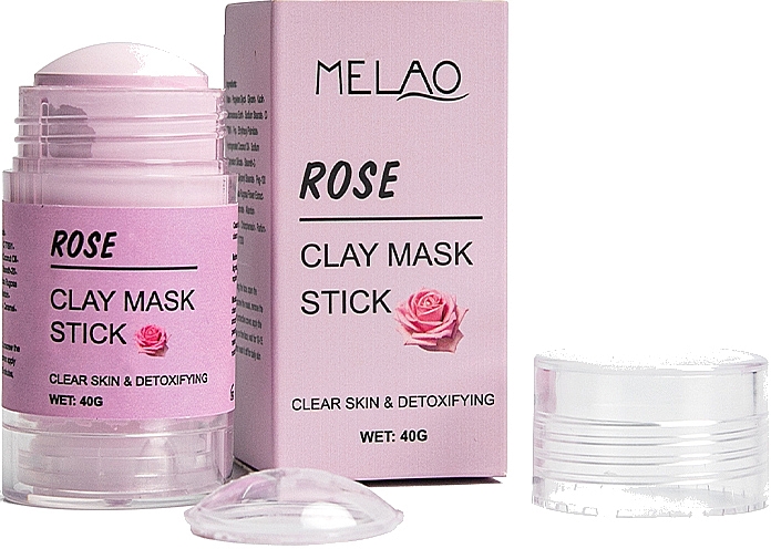 Reinigende und entgiftende Gesichtsmaske in Stick Rose - Melao Rose Clay Mask Stick — Bild N3