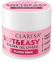 Düfte, Parfümerie und Kosmetik Nagelmodellage-Gel  - Claresa Soft & Easy Builder Gel UV/LED Blush Pink 