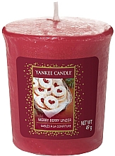 Düfte, Parfümerie und Kosmetik Votivkerze Merry Berry Linzer - Yankee Candle Merry Berry Linzer Votive