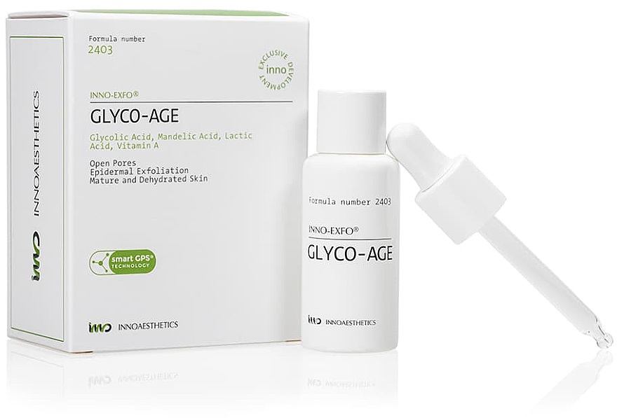 Anti-Aging Gesichtspeeling mit Glykolsäure und Vitamin A - Innoaesthetics Inno-Exfo Glyco-Age — Bild N1