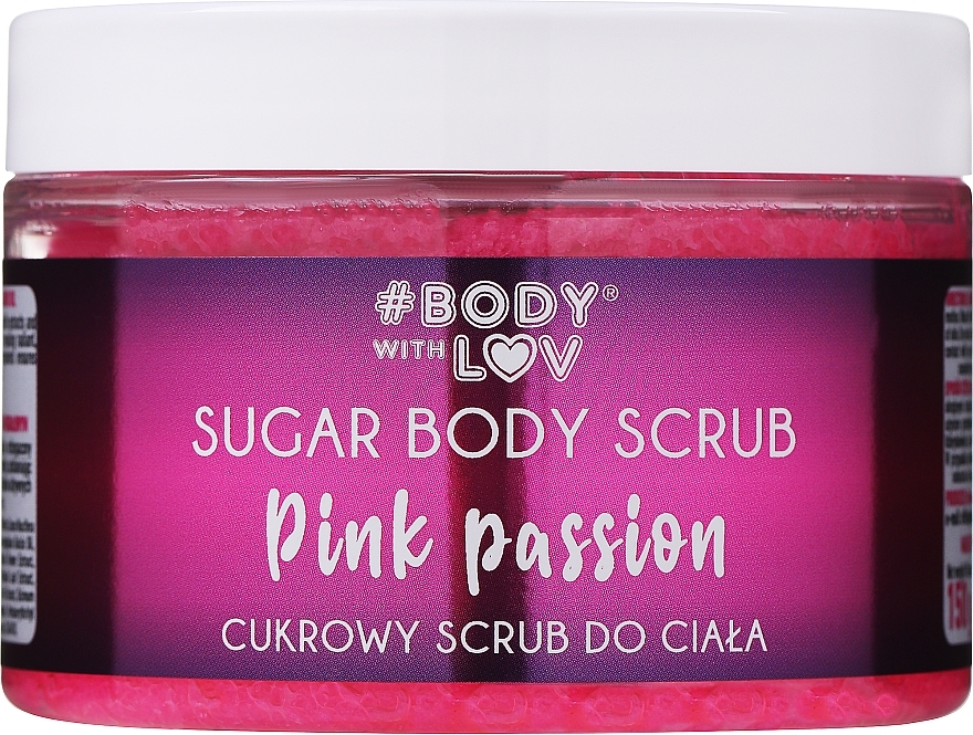 Körperpeeling aus Zucker - Body with Love Pink Passion Sugar Body Scrub — Bild N2