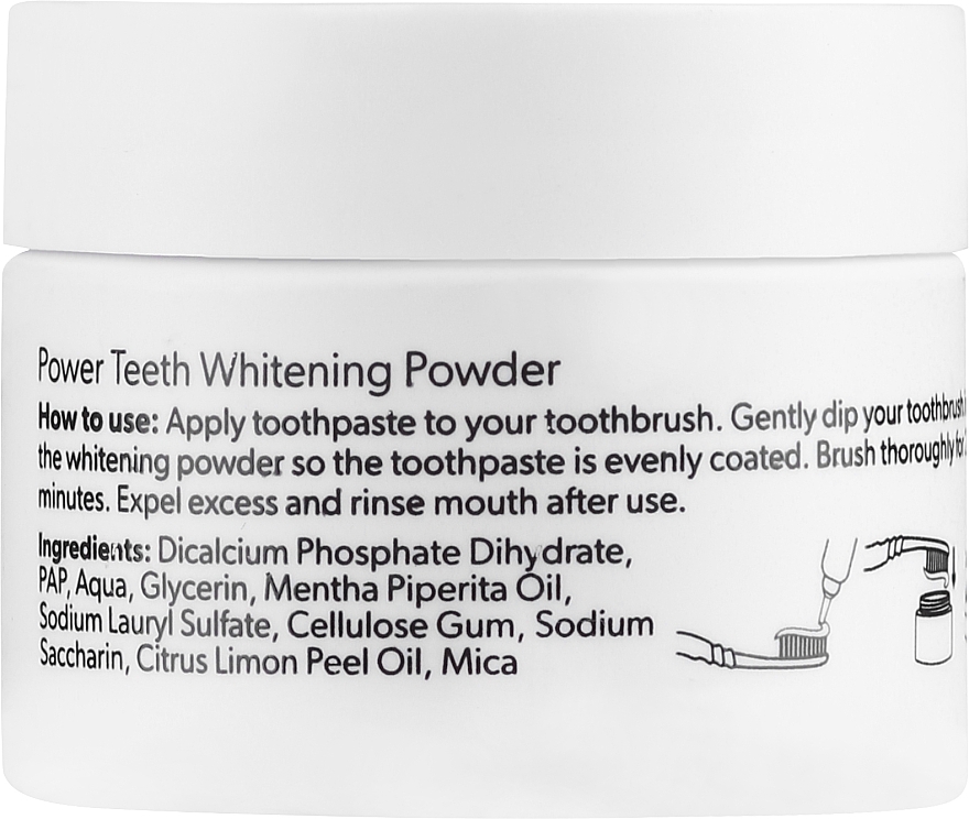 Aufhellungspulver für die Zähne - SwissWhite Smilepen White Edition Natural Teeth Whitening Powder — Bild N2