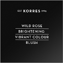 Gesichtsrouge mit Wildrosenöl und Vitamin C - Korres Wild Rose Brightening Vibrant Colour Blush — Bild N2