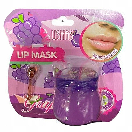 Maske-Lippenbalsam mit Trauben - Ushas Lip Mask Grape — Bild N1