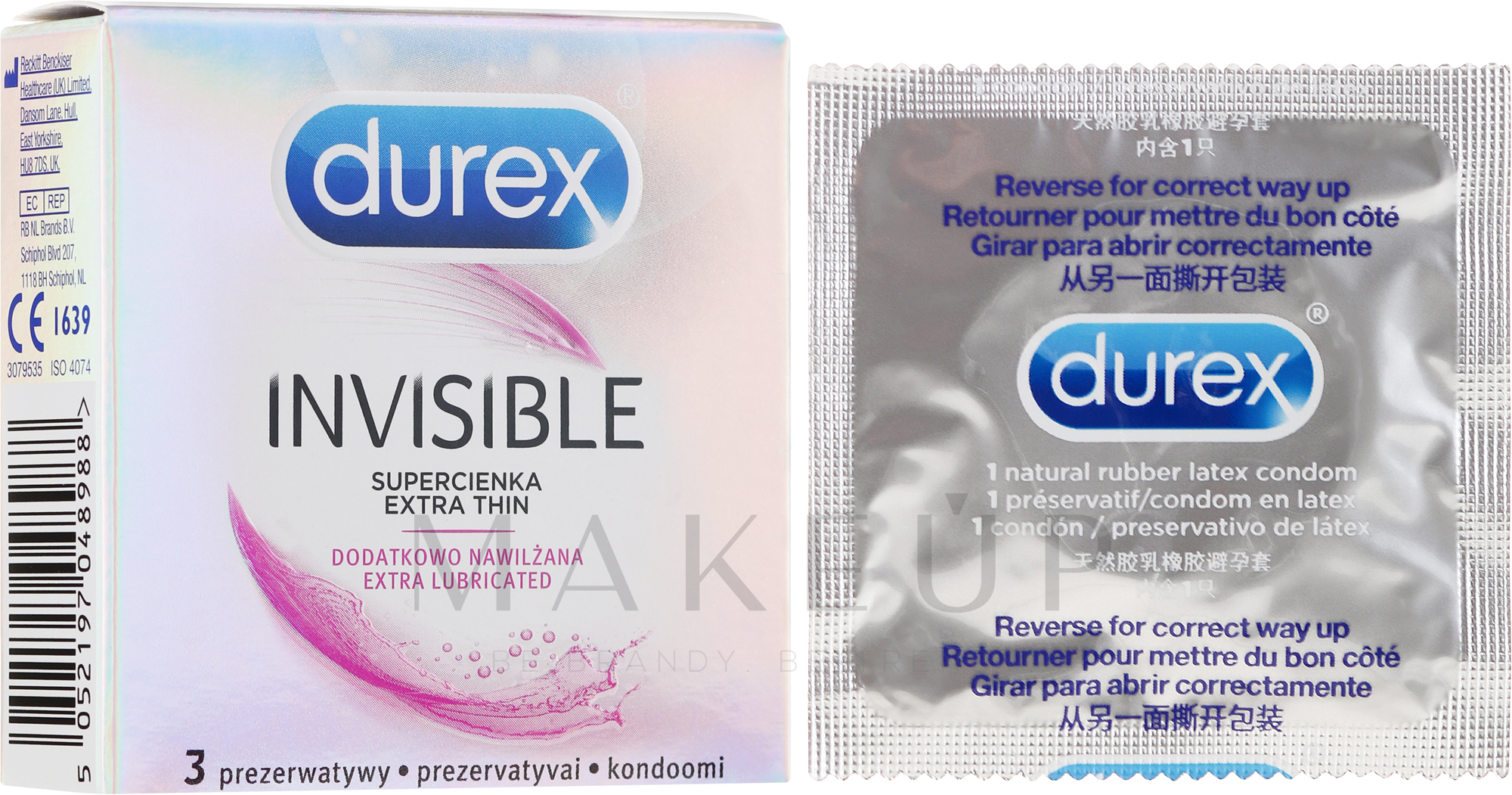 Extra dünne Kondome 3 St. - Durex Invisible — Bild 3 St.