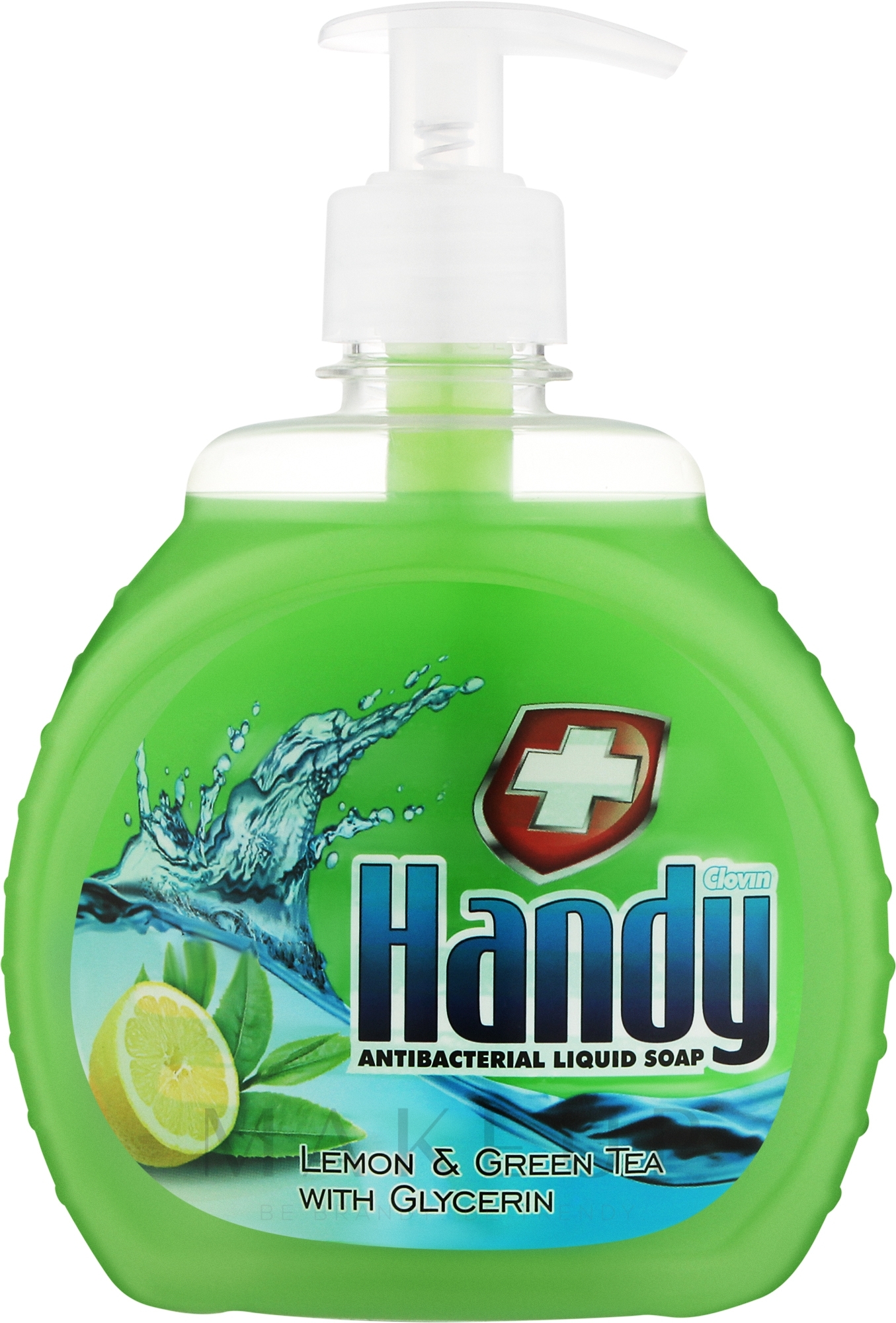 Flüssigseife Zitrone und Grüner Tee - Clovin Clovin Handy Lemon & Green Tea Antibacterial Liquid Soap — Bild 500 ml