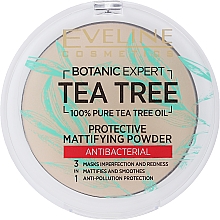 Düfte, Parfümerie und Kosmetik Mattierender antibakterieller Gesichtspuder mit Teebaumöl - Evelive Cosmetics Botanic Expert Tea Tree Protective Mattifying Antibacterial Powder