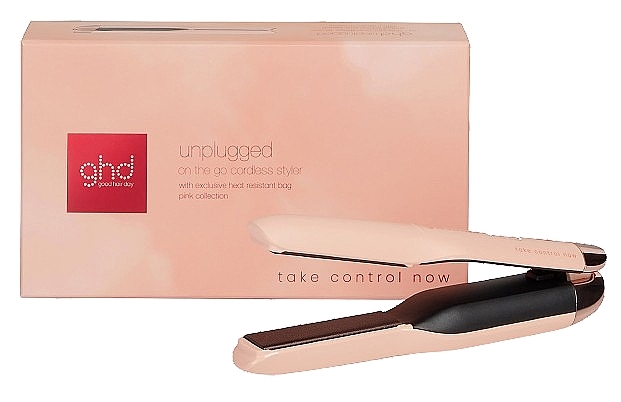 Ghd Unplugged Pink Take Control Now  - Schnurloses Glätteisen rosa  — Bild N1