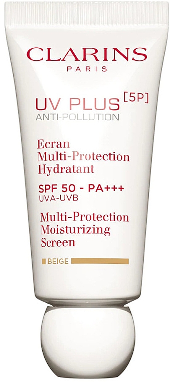 Sonnenschutzcreme - Clarins UV Plus Anti-Pollution Multi-Protection Moisturizing Screen SPF50 Beige — Bild N1