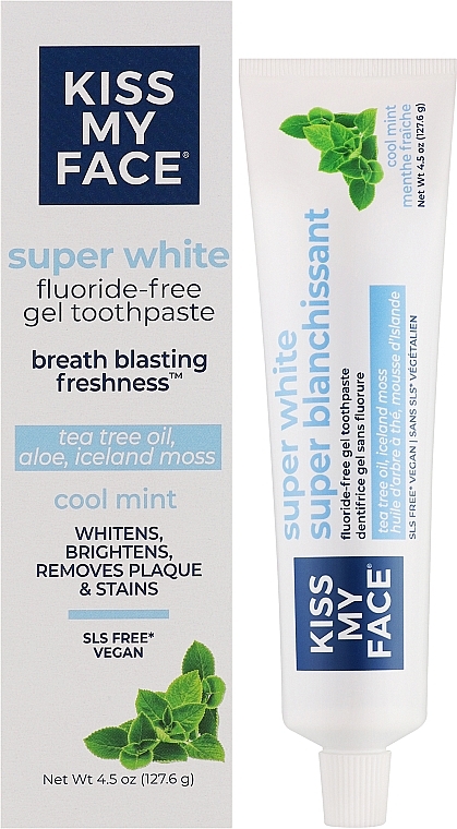 Zahncreme mit aufhellendem Effekt - Kiss My Face Whitening Toothpaste — Bild N2