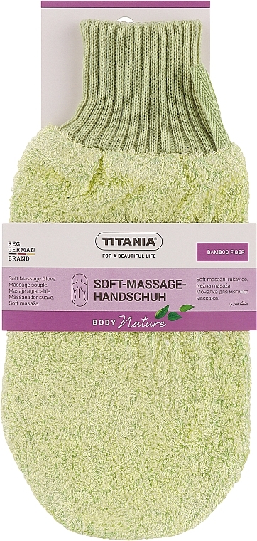 Massagehandschuh hellgrün - Titania — Bild N1