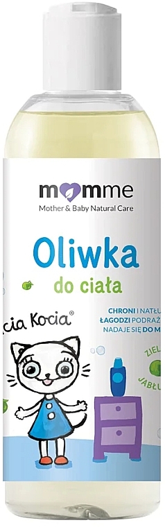 Körperöl mit grünem Apfel - Momme Baby Oil Kitty Kotty — Bild N1