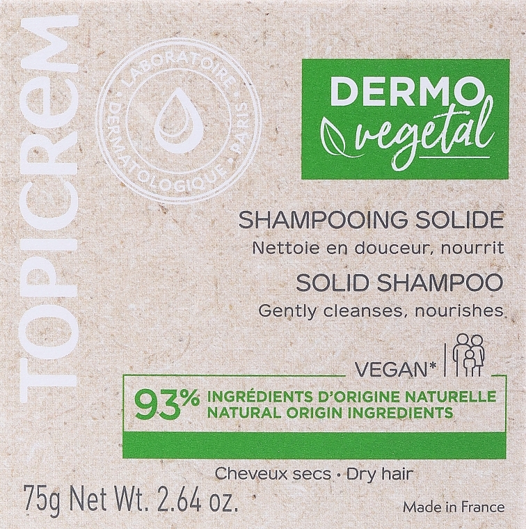 Topicrem Dermo Vegetal Solid Shampoo - Shampoo — Bild N1