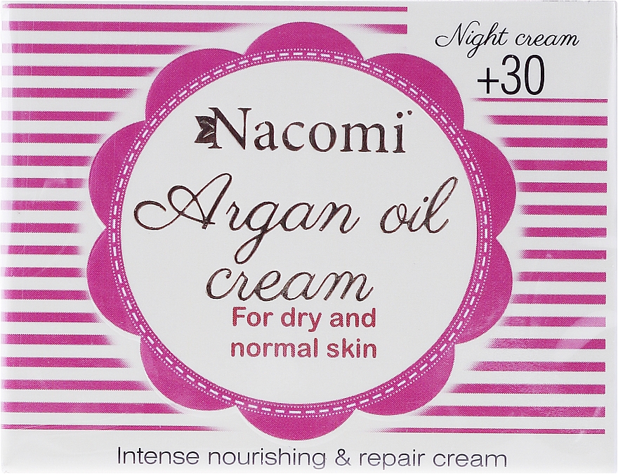 Intensiv pflegende und reparierende Nachtcreme für normale und trockene Haut mit Arganöl - Nacomi Moroccan Argan Night Cream — Bild N1